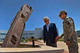 Defense Secretary Visits 9/11 Memorial at U.S. Northern Command Headquarters