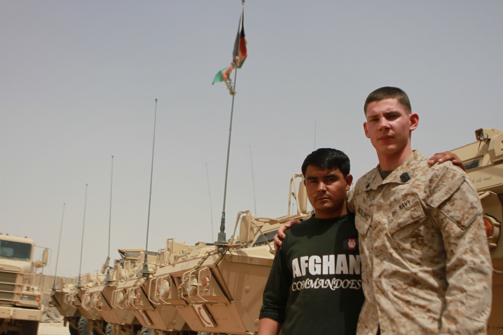 U.S. Sailor and Afghan Soldier Reunite After Lifesaving Heroics