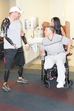 Wounded Warriors Offer Encouragement at Walter Reed