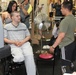 Marine Sergeant Encourages Boston Marathon Bombing Victim at Walter Reed