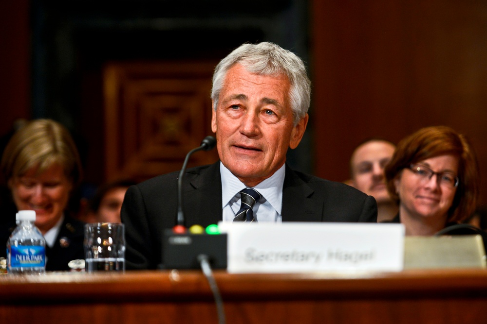 Hagel Defends Defense Budget Before Senate Panel
