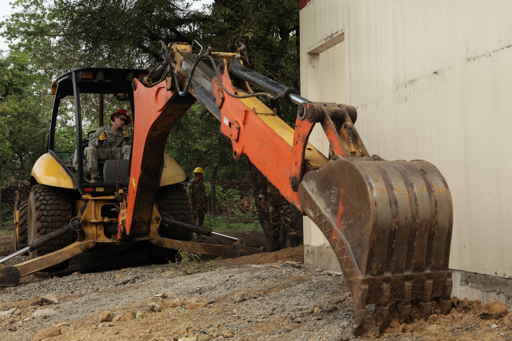 Maine National Guard Soldier Helps Build School in El Salvador