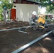 U.S. Soldier Welds Fence Posts for Salvadoran School During Humanitarian Mission