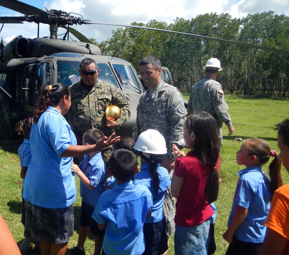 U.S. and Salvadoran Military Leaders Visit New School Construction Site