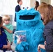 Congresswoman Martha Roby Greets Cookie Monster at USO Care Package Event