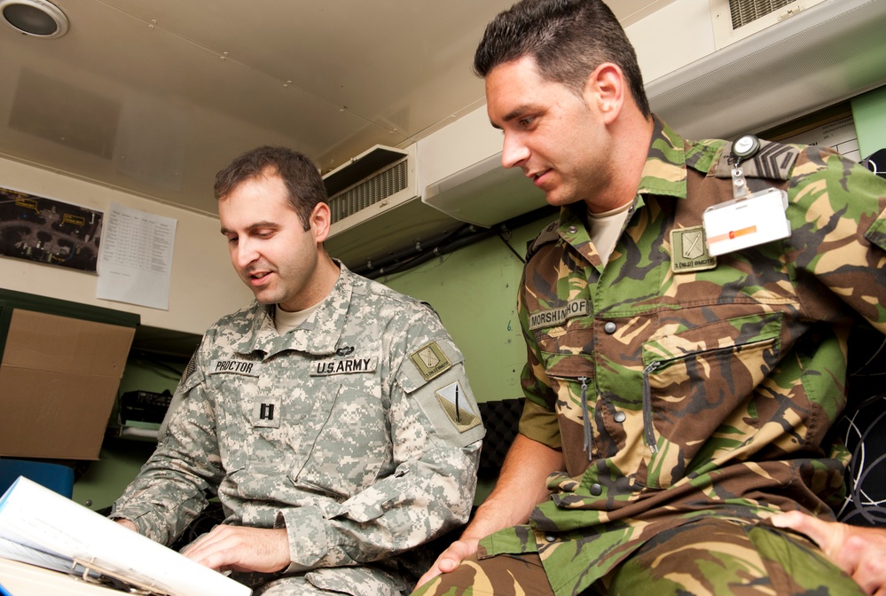 U.S. and Dutch Soldiers Collaborate at Incirlik Air Base