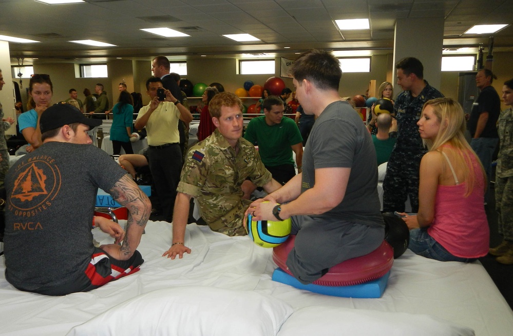 Prince Harry Visits Wounded Warriors at Walter Reed