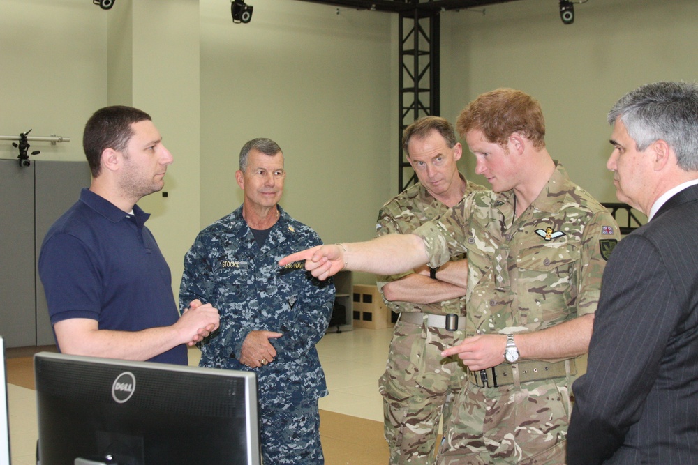 Prince Harry Visits Gait Lab at Walter Reed Medical Center