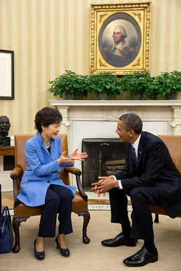 Obama Meets with South Korean President Park in Oval Office
