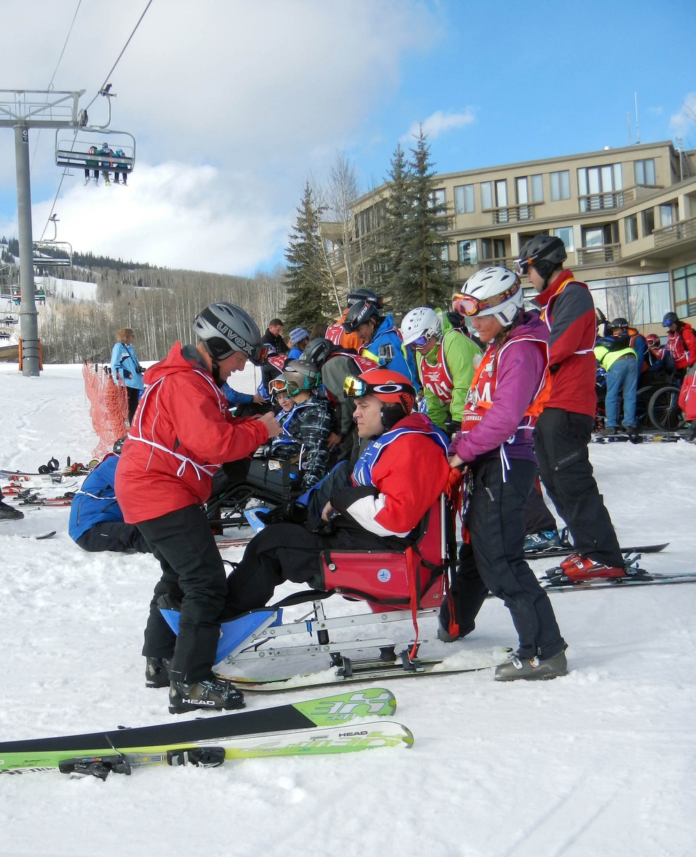 Disabled Veterans Conquer Snowmass Mountain at Winter Sports Clinic