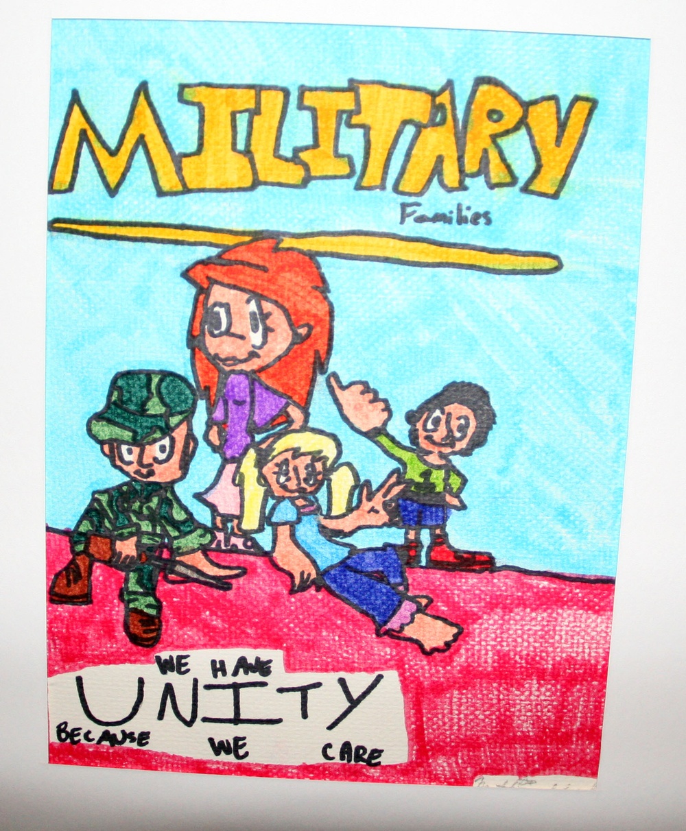 Young Artist's Military-Themed Artwork Showcased at Education Department