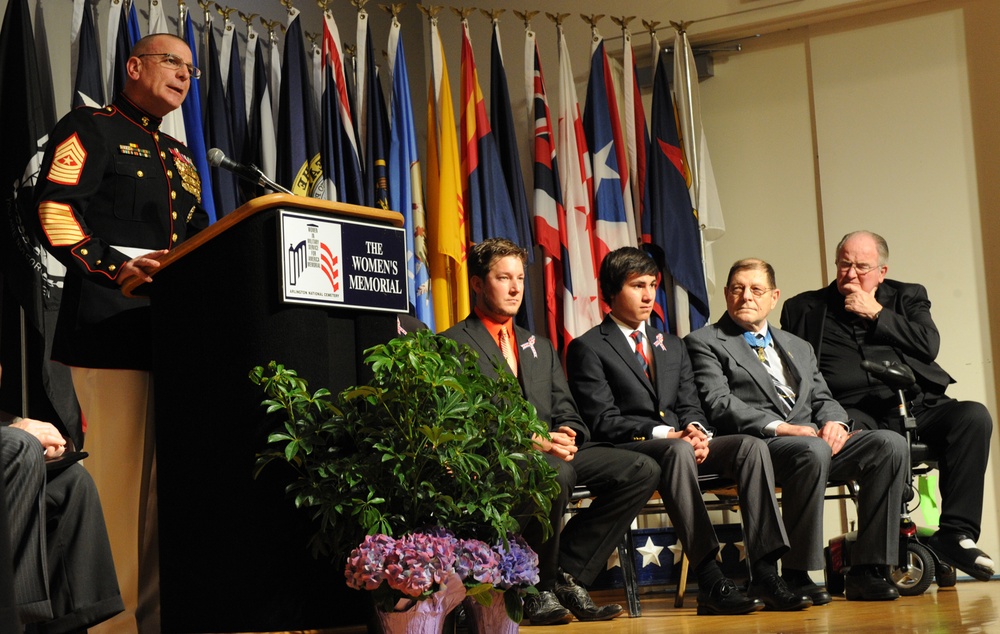 Senior Enlisted Advisor Honors Medal of Honor Recipients at Memorial Event