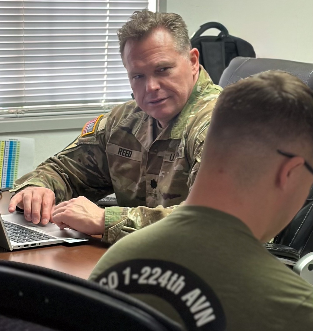 Lt. Col. Vincent Reed Engages with Service Members