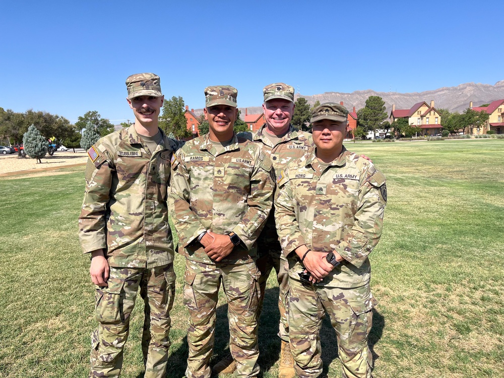 Lt. Col. Vincent Reed poses in a photo alongside peers