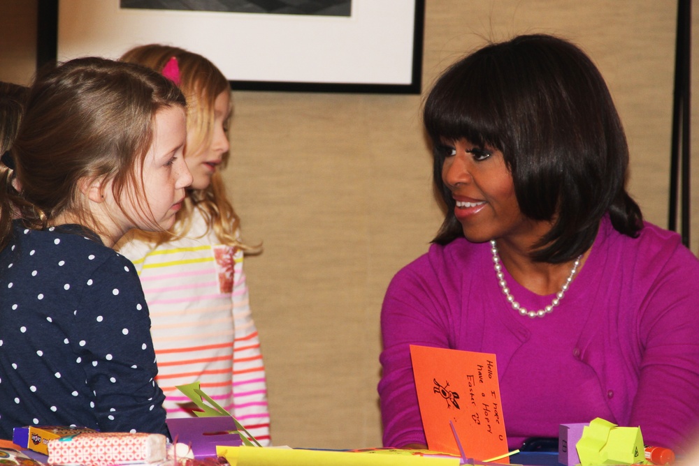 First Lady Visits Military Families at Fisher House