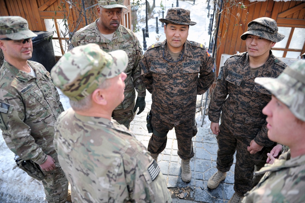 National Guard Chief Meets Mongolian Troops in Afghanistan