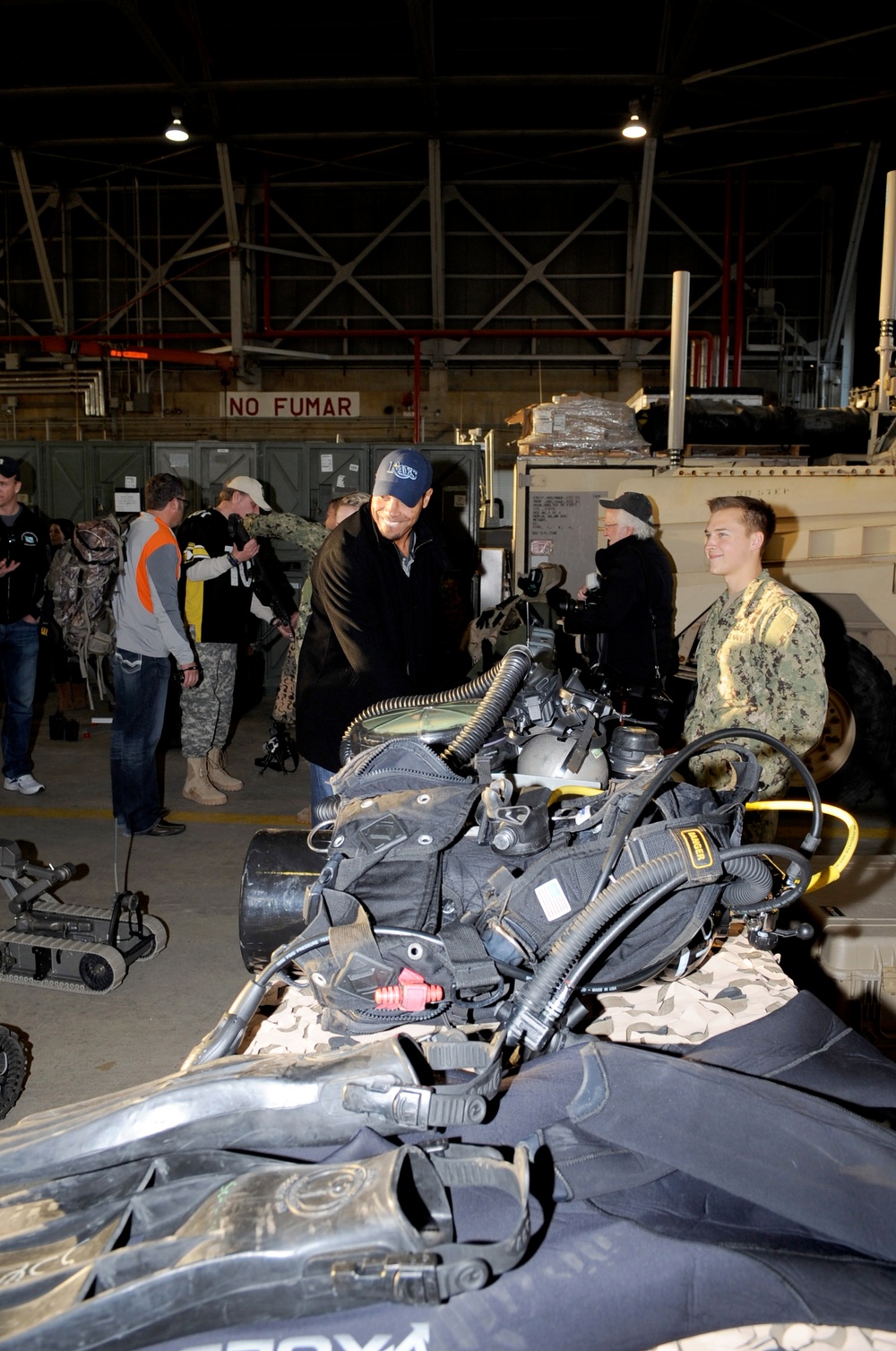 Buccaneers' Vincent Jackson Visits Naval Air Station Rota in Spain