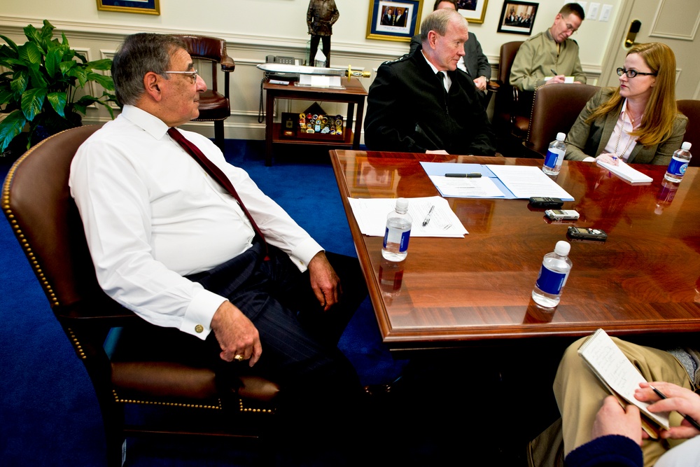 Panetta, Dempsey Field Questions at Pentagon Briefing