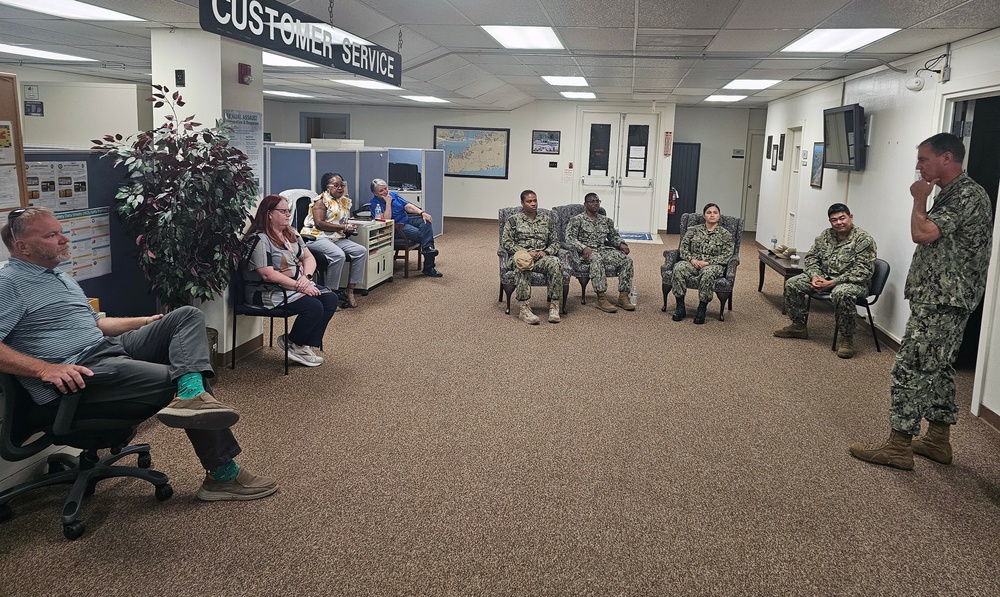 NAVSUP FLC Jacksonville leaders hold all hands meeting at site NS Guantanamo Bay