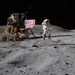 Astronaut John Young Salutes U.S. Flag on Lunar Surface During Apollo 16 Mission