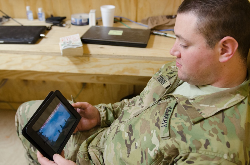 Sgt. Andrew Tobin Settles Into Deployment Routine in Afghanistan
