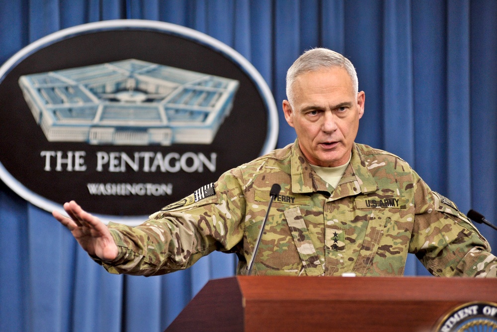 Army Lt. Gen. James L. Terry Briefs Media on Afghanistan Progress
