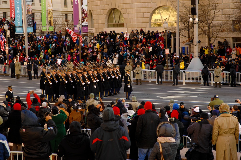 Old Guard Soldiers March in 57th Inaugural Parade