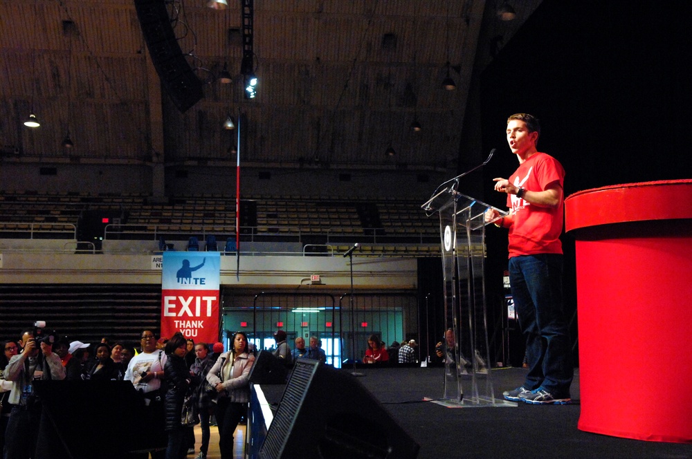 Former Marine Corps Captain Speaks at National Day of Service Event