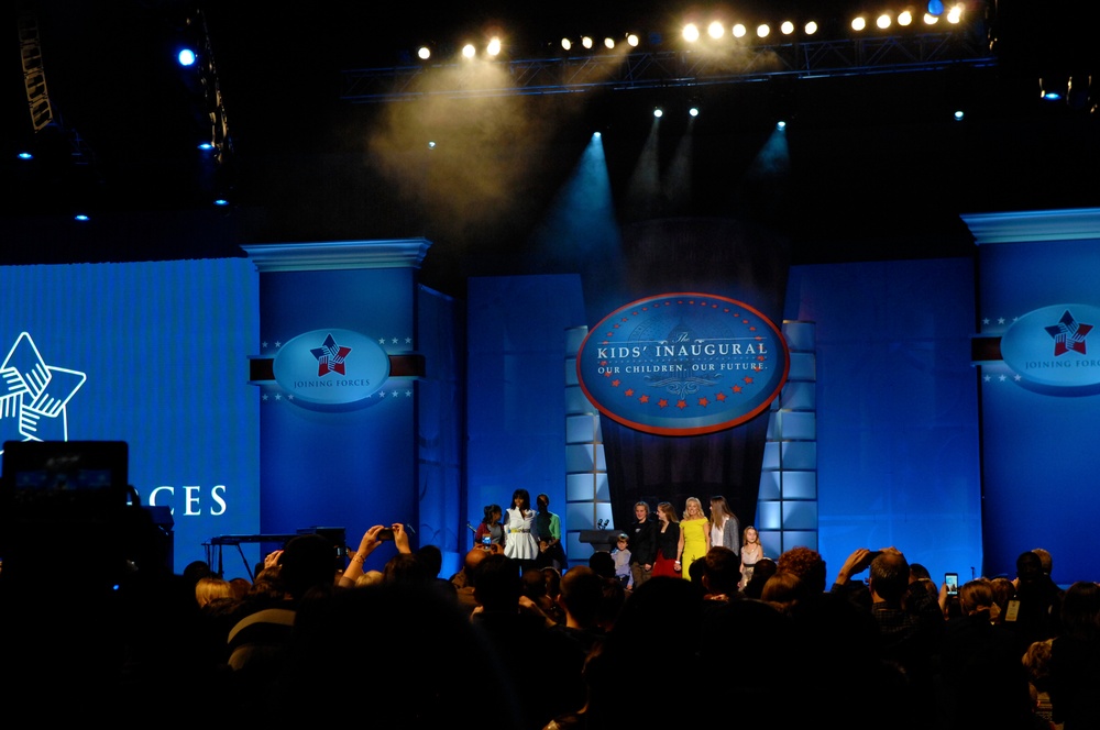 First Lady and Second Lady Appear with Children at Kids' Inaugural Concert