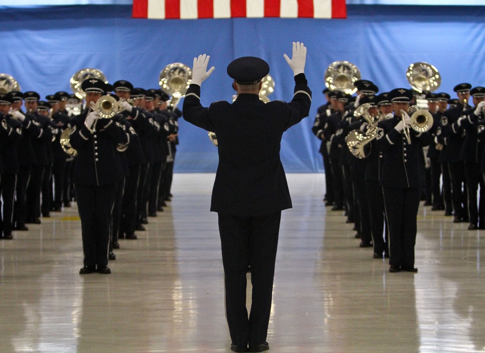 Air Force Band Leads Inaugural Parade Rehearsal