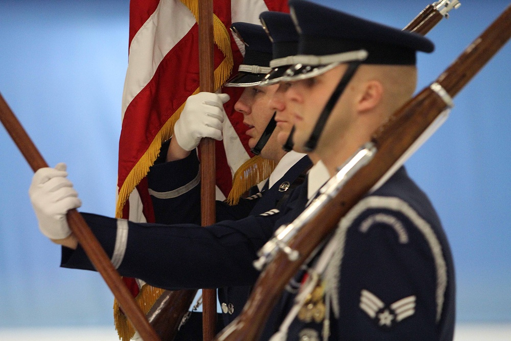 Air Force Honor Guard Leads Inaugural Parade Rehearsal