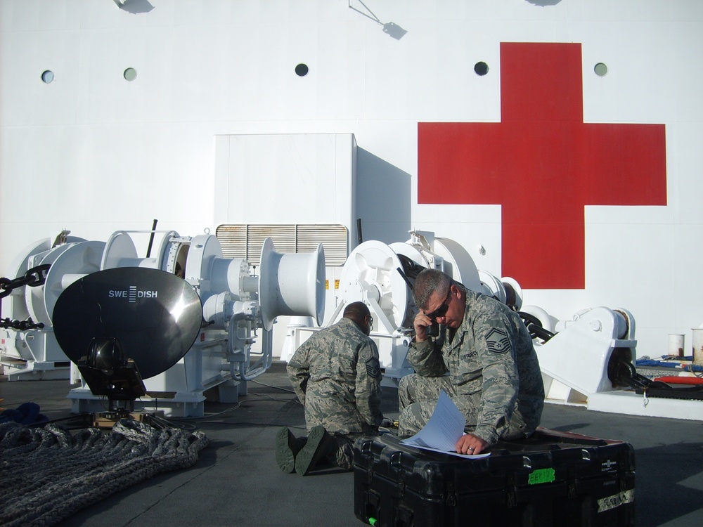 Joint Enabling Capabilities Command Personnel Aboard USNS Mercy for Pacific Partnership 2012