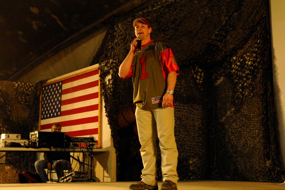 NHL Player Visits Troops at Bagram Airfield in Afghanistan