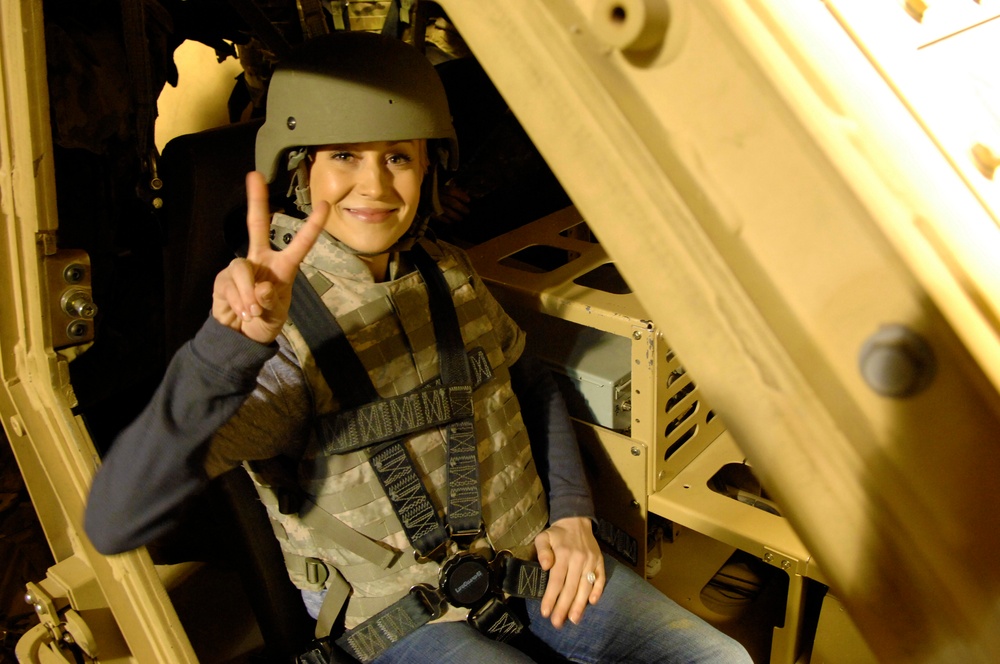 Country Singer Kellie Pickler Visits Troops at Kyrgyzstan Military Base