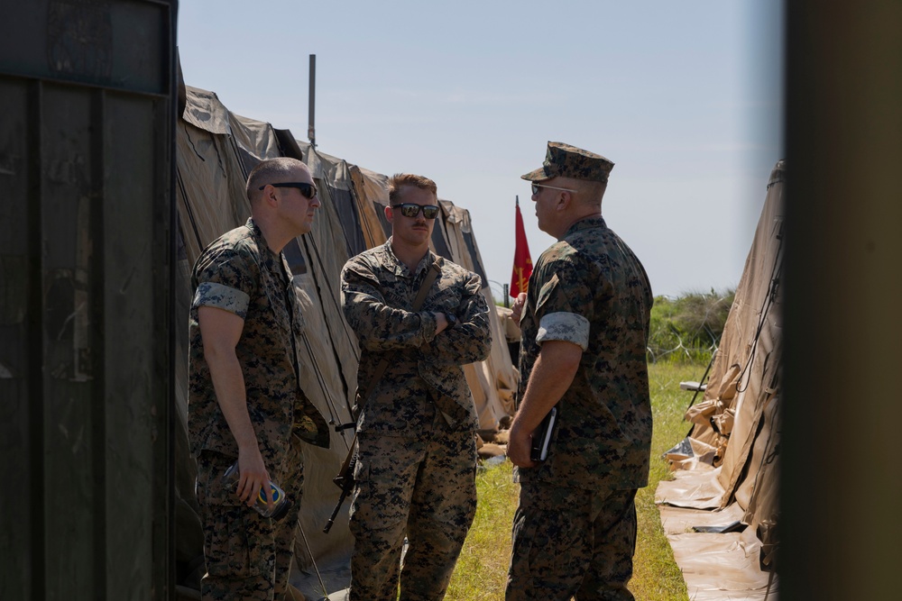 MACG-28 commanding officer visits MACS-2 during Atlantic Alliance 2025