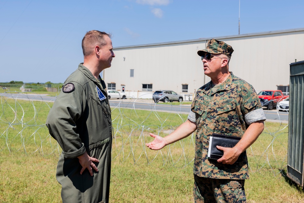 MACG-28 commanding officer visits MACS-2 during Atlantic Alliance 2025