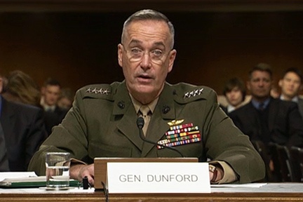 Dunford Testifies Before Senate on Afghanistan Command Nomination