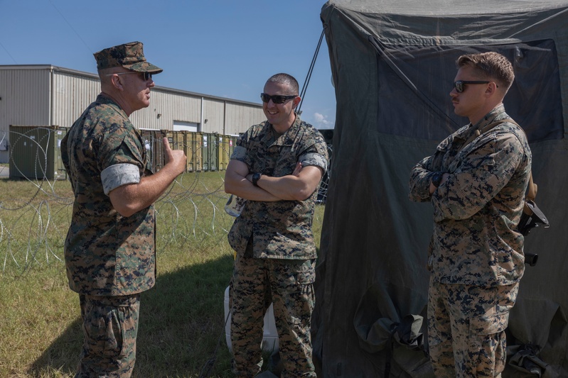 MACG-28 commanding officer visits MACS-2 during Atlantic Alliance 2025