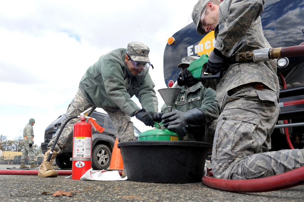 National Guard Distributes Fuel to Staten Island Residents After Superstorm Sandy