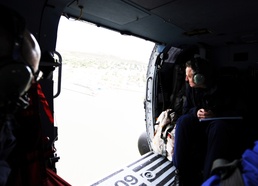 Coast Guard Leaders Survey Superstorm Sandy Damage Along New Jersey Coastline