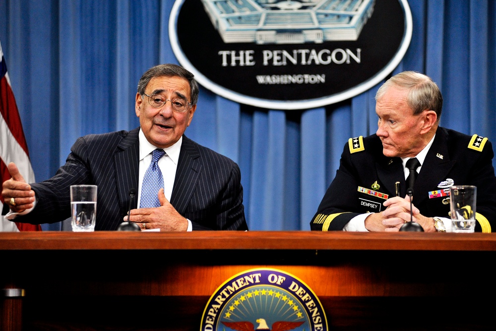 Panetta, Dempsey Brief Media on Defense Priorities