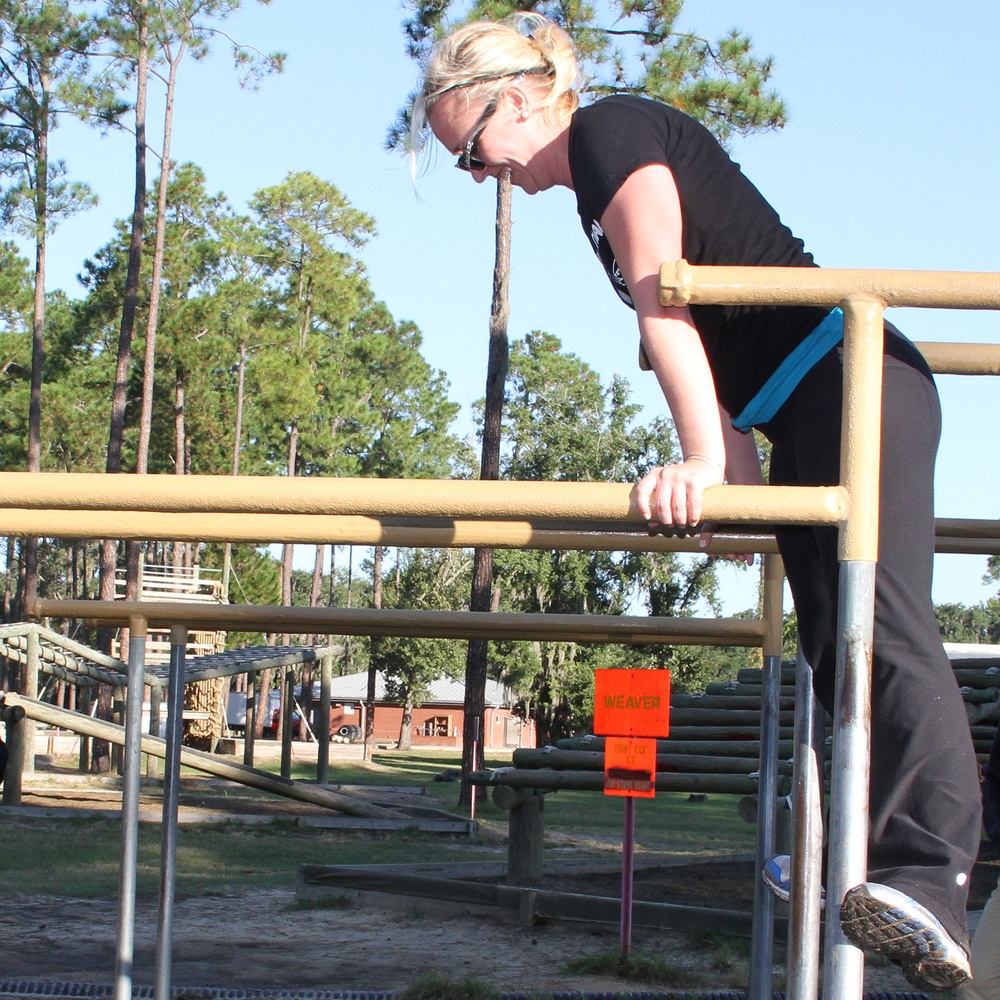Arts Therapist Completes Obstacle Course at Parris Island Boot Camp