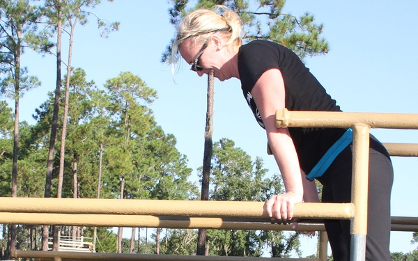 Arts Therapist Completes Obstacle Course at Parris Island Boot Camp