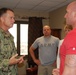 Navy Admiral Visits Injured Soldier at San Antonio Military Medical Center