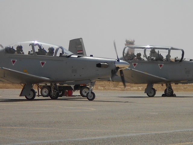 Iraqi Student Pilots Train on T-6 Texan II at Al Sahra Airfield
