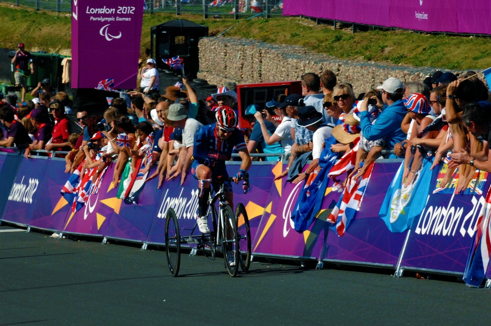 Navy Veteran and Paralympic Cyclist Steven Peace Races at London Games
