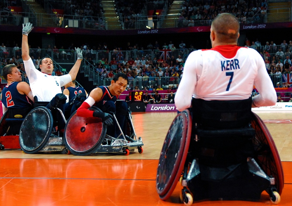 Navy Veteran Leads U.S. Paralympic Rugby Team in Intense Match Against Great Britain