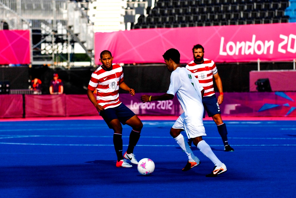 U.S. Paralympic Soccer Team Battles Brazil in London