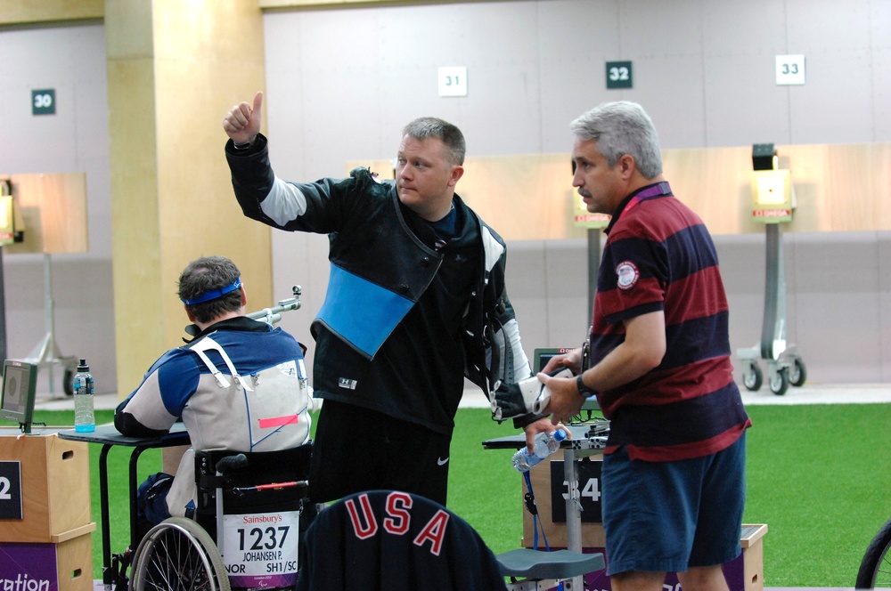 Army Sgt. 1st Class Olson Competes in Paralympic Shooting Event