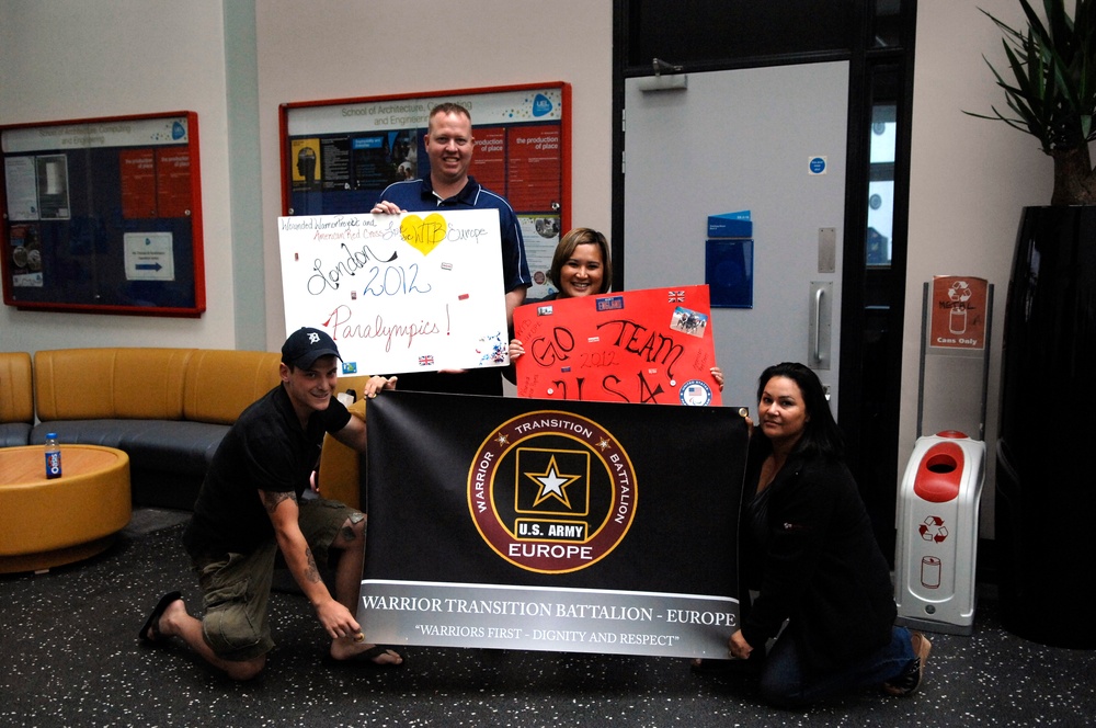Multinational Soldiers Show Support for U.S. Paralympic Team at London 2012